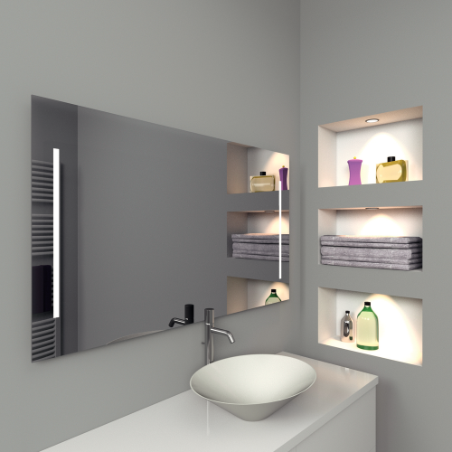 Badezimmerspiegel LED- Rechteckig